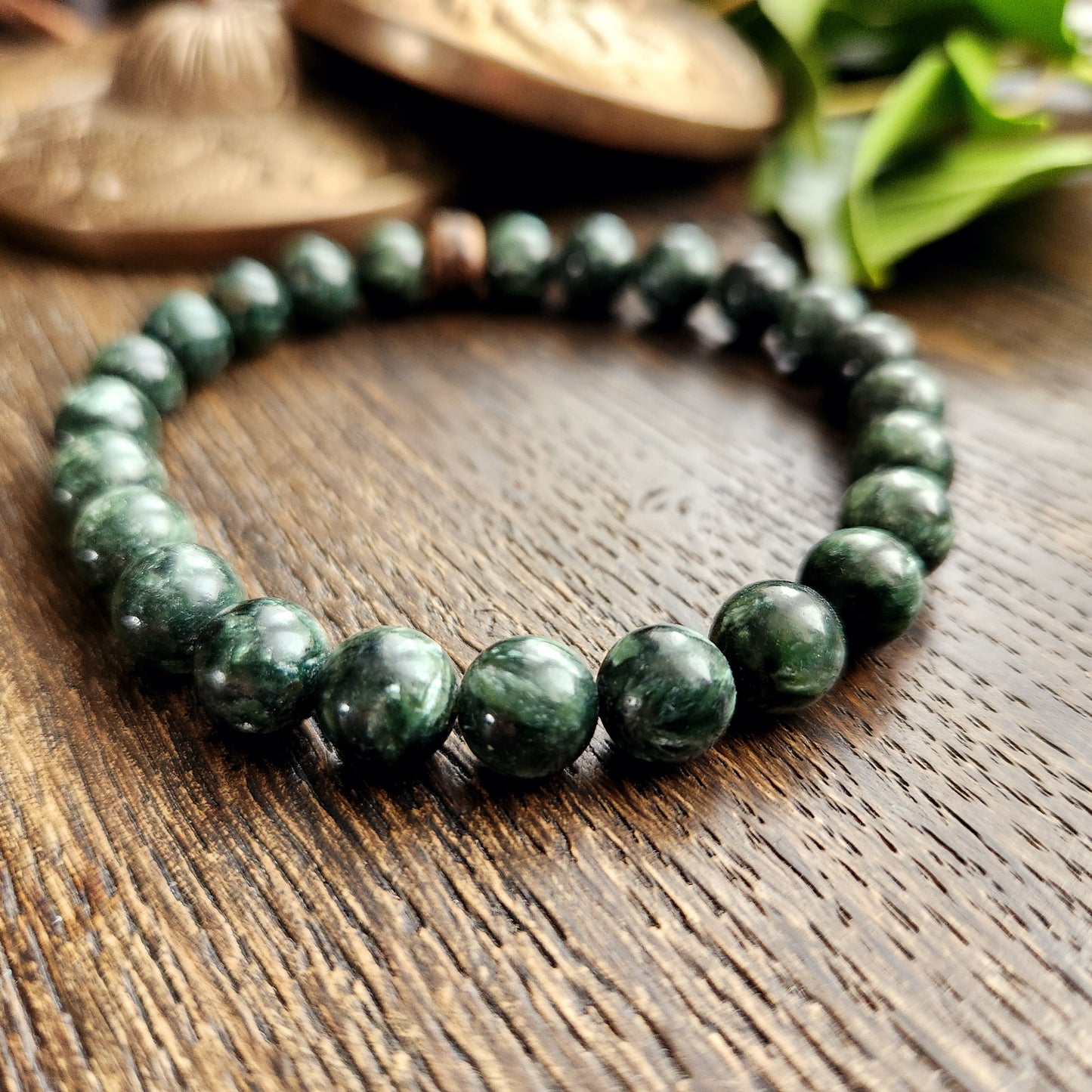 Bracelet en Séraphinite - 8mm