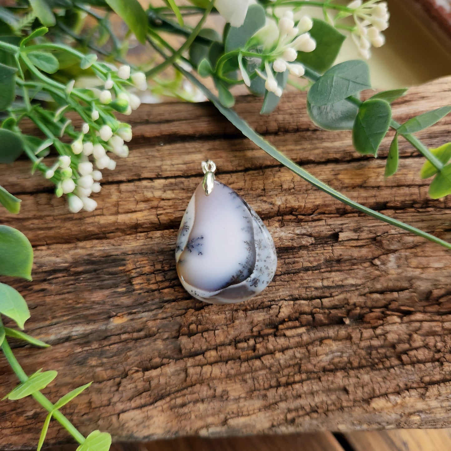 Pendentif en Agate dendritique - n°1