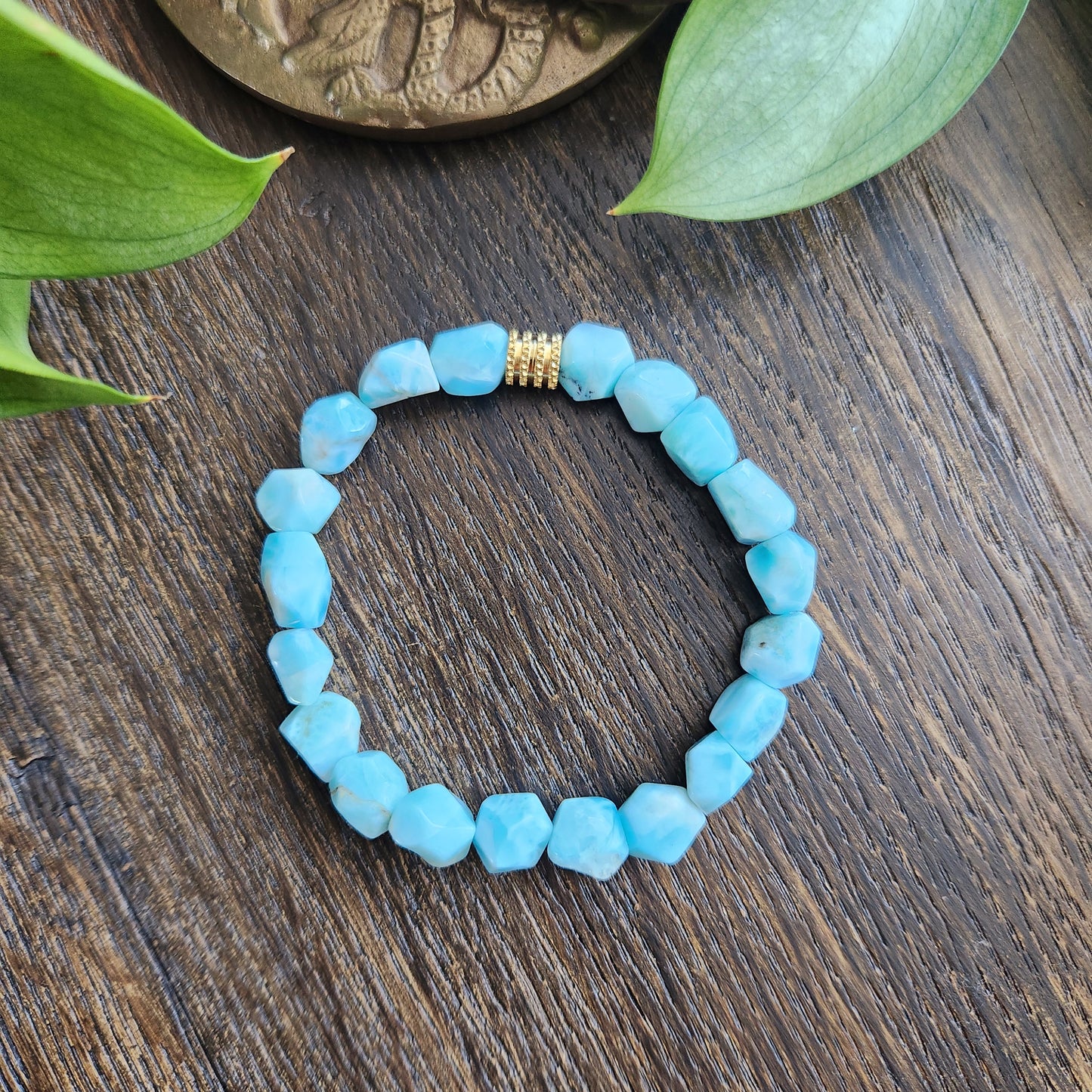 Bracelet en Larimar - prisme