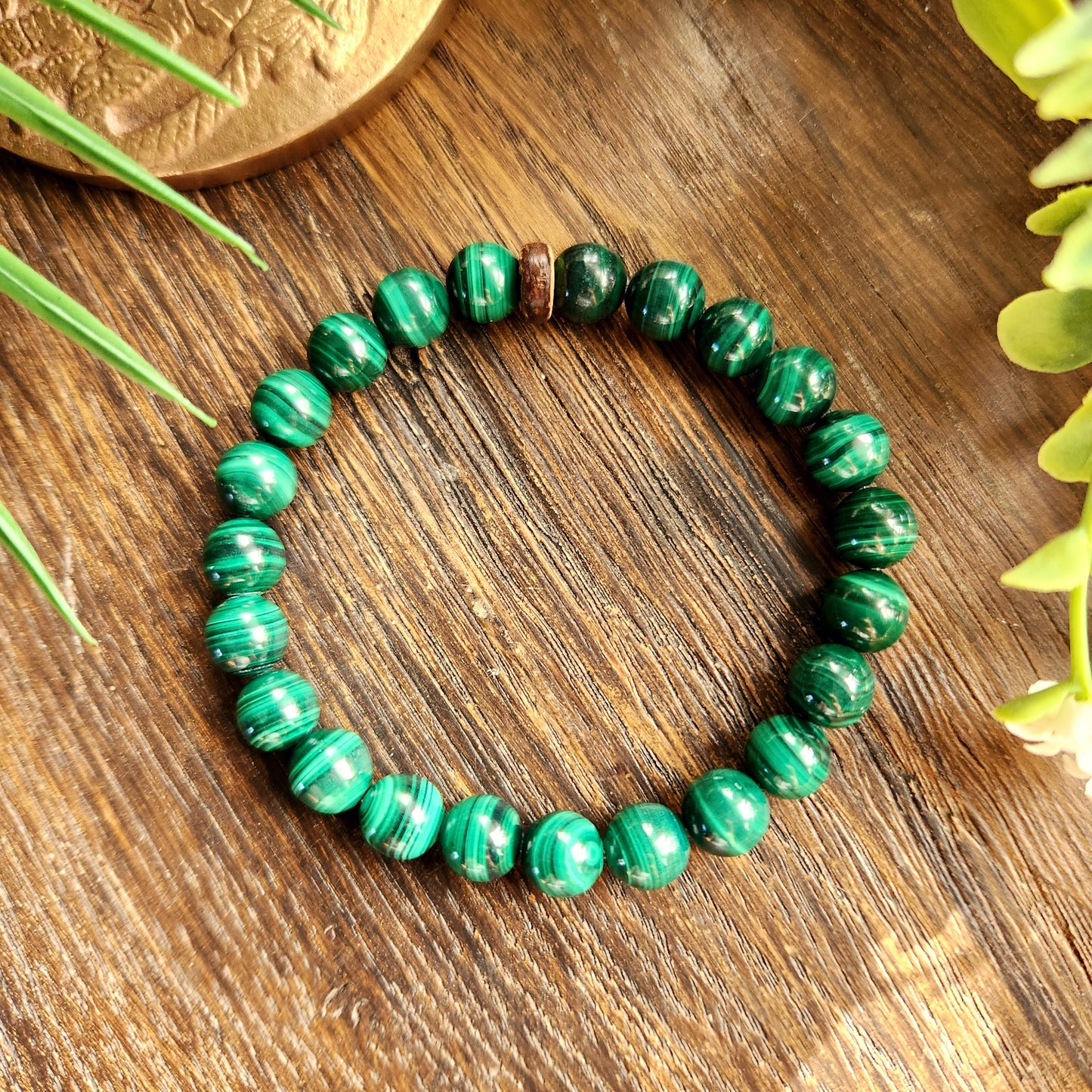 Bracelet en Malachite - 8mm