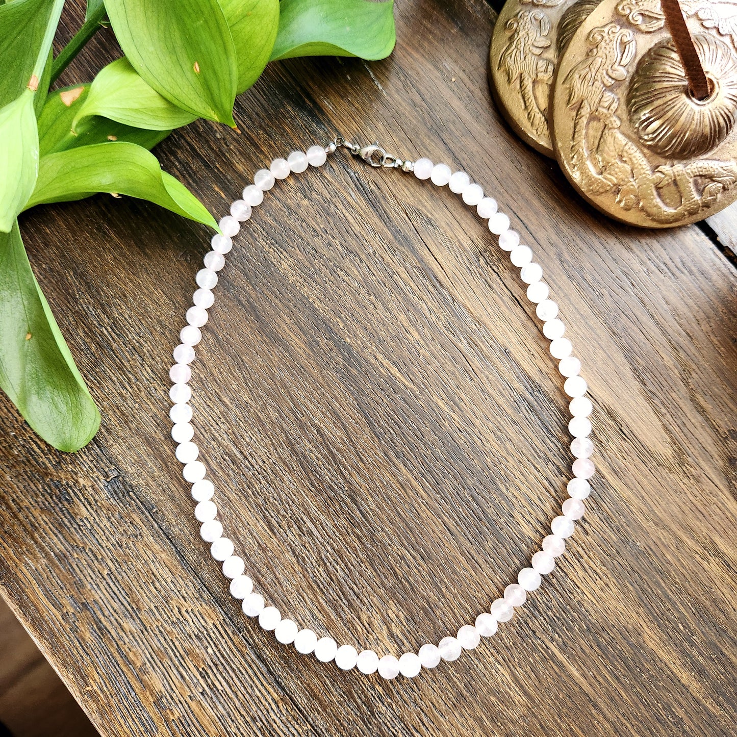 Collier en Quartz Rose