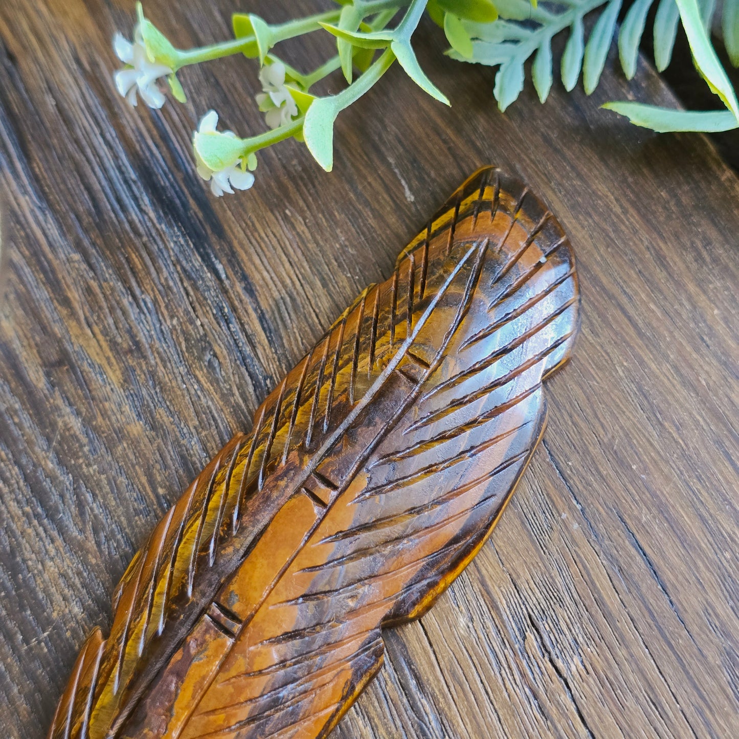 Plume en Œil de tigre - n°3