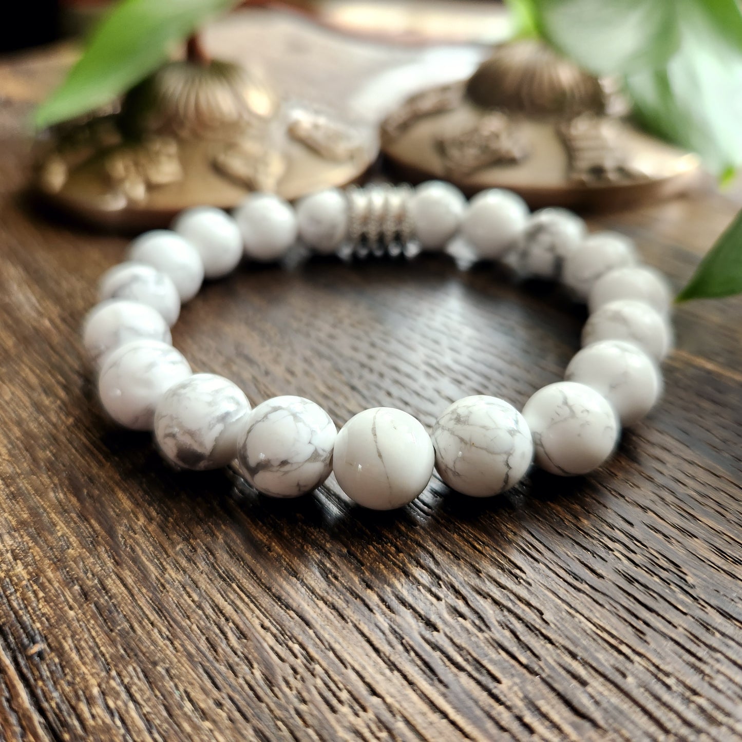 Bracelet en Howlite - 10mm