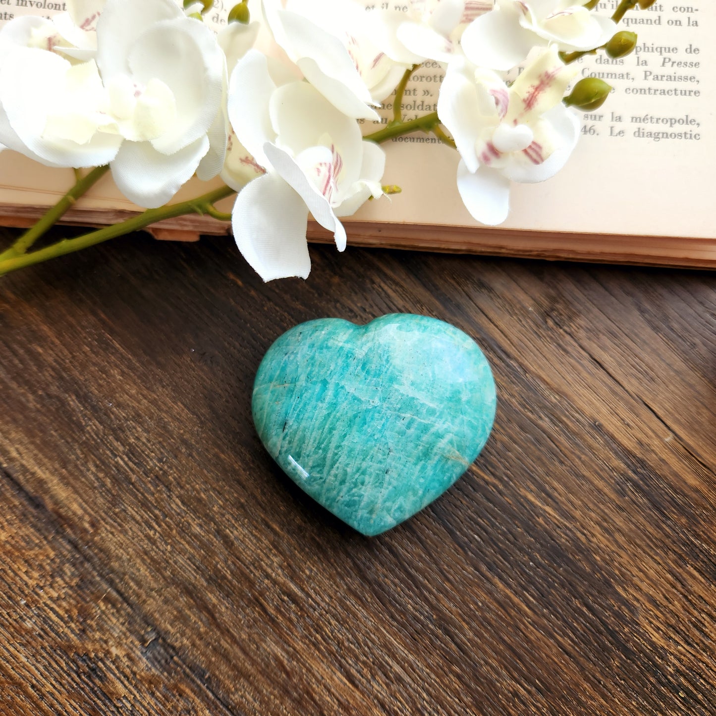 Coeur en Amazonite - n°1