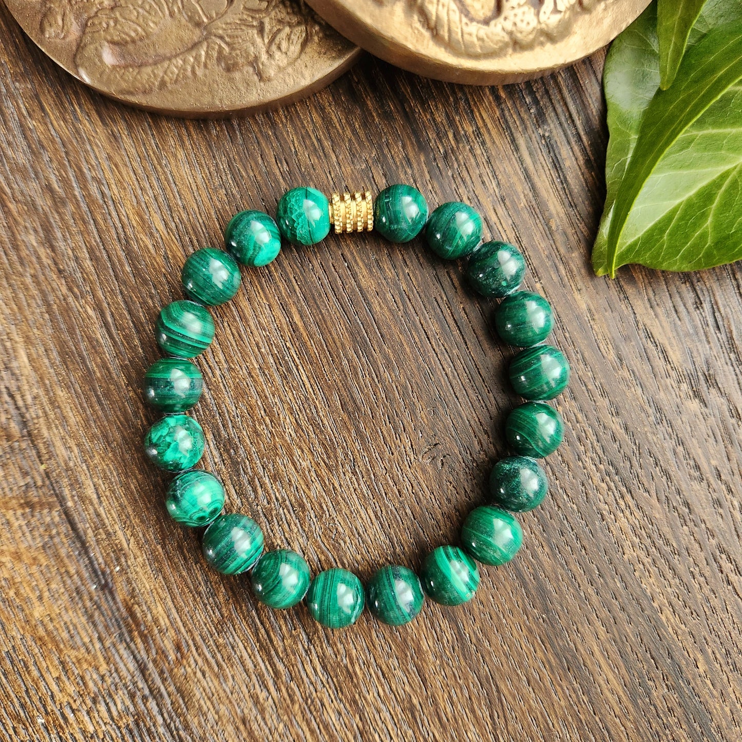 Bracelet en Malachite - 8mm