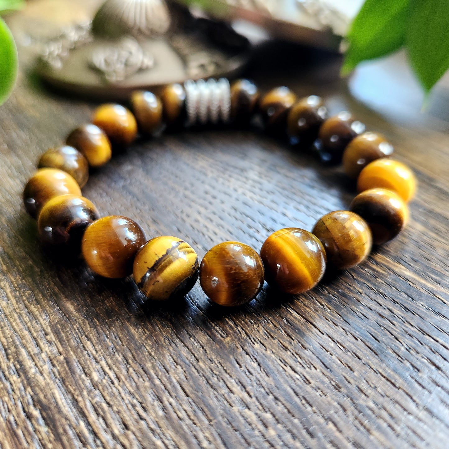 Bracelet en Œil de Tigre - 10mm