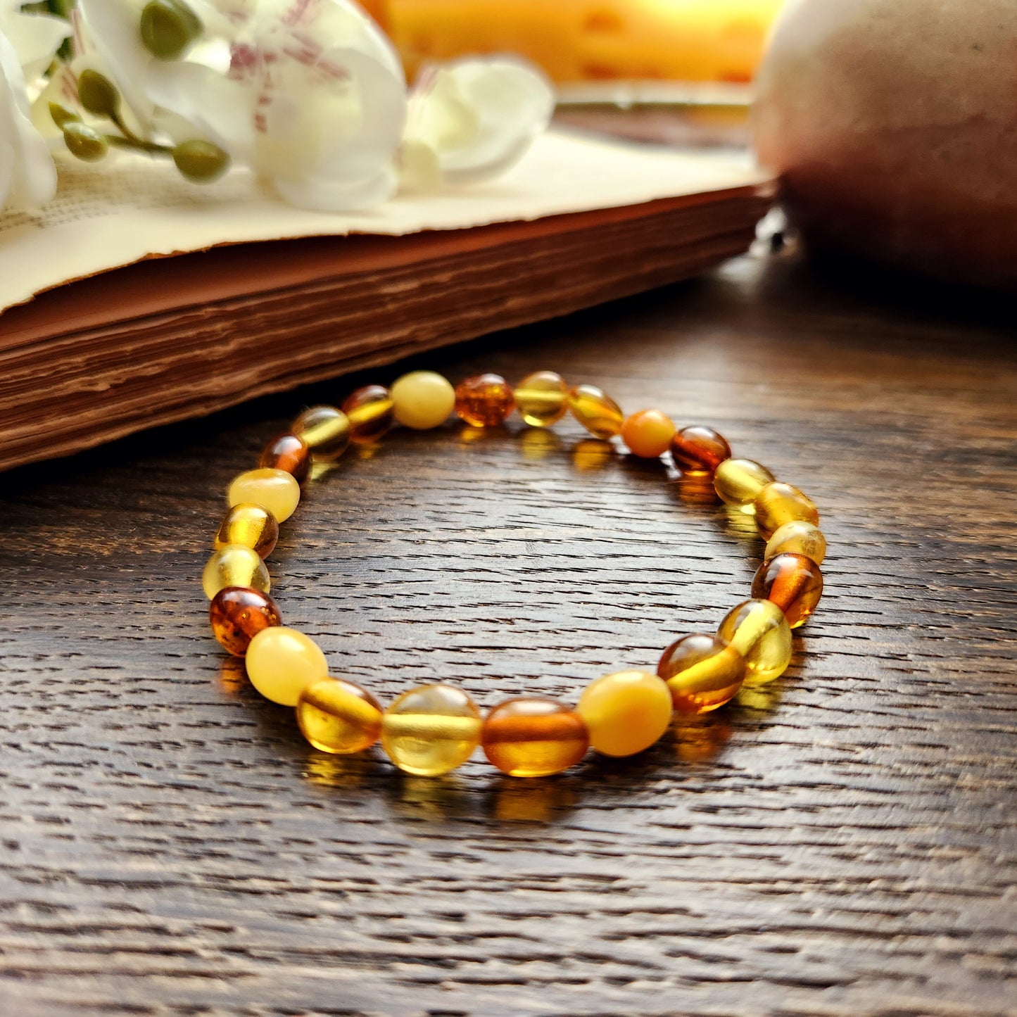 Bracelet en Ambre - Grand - 2 Couleurs