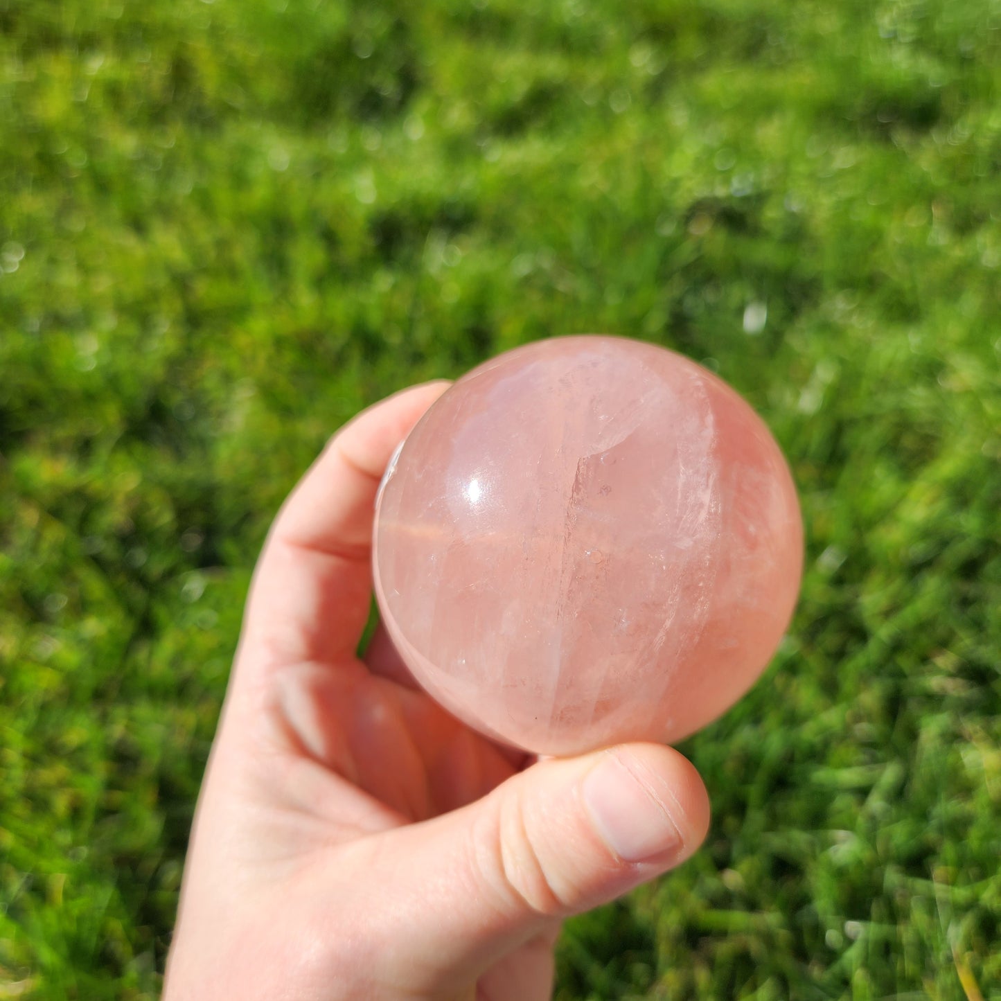 Sphère en Quartz Rose étoilé - n°1