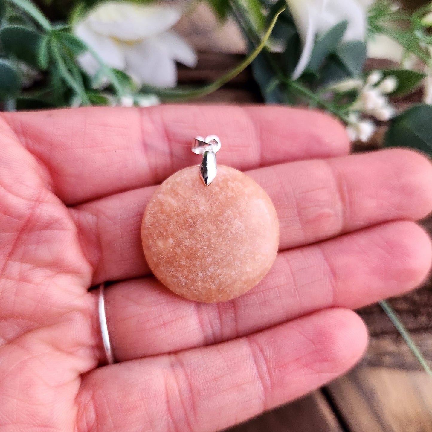 Pendentif en Amazonite pêche - n°2