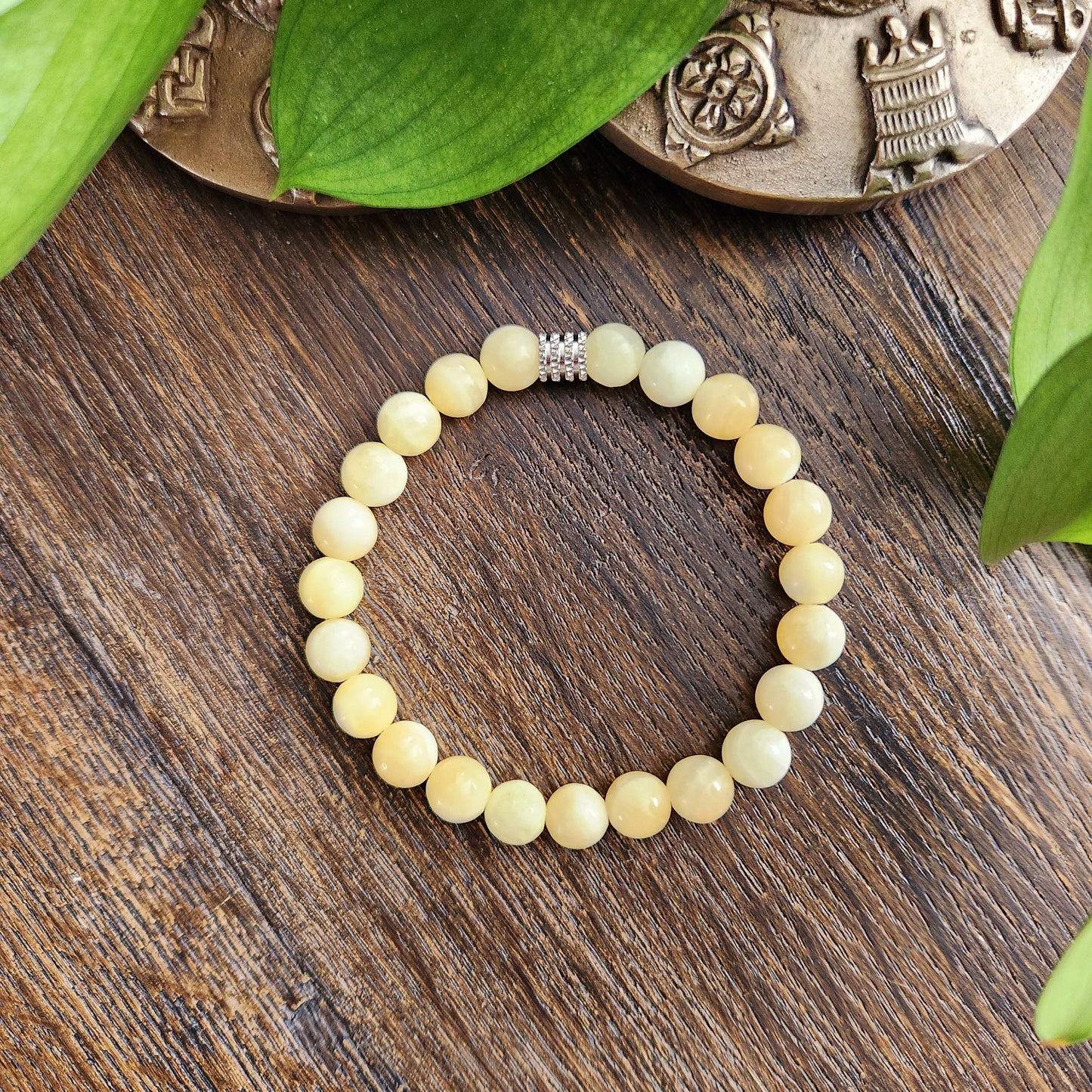 Bracelet en Calcite orange - 8mm