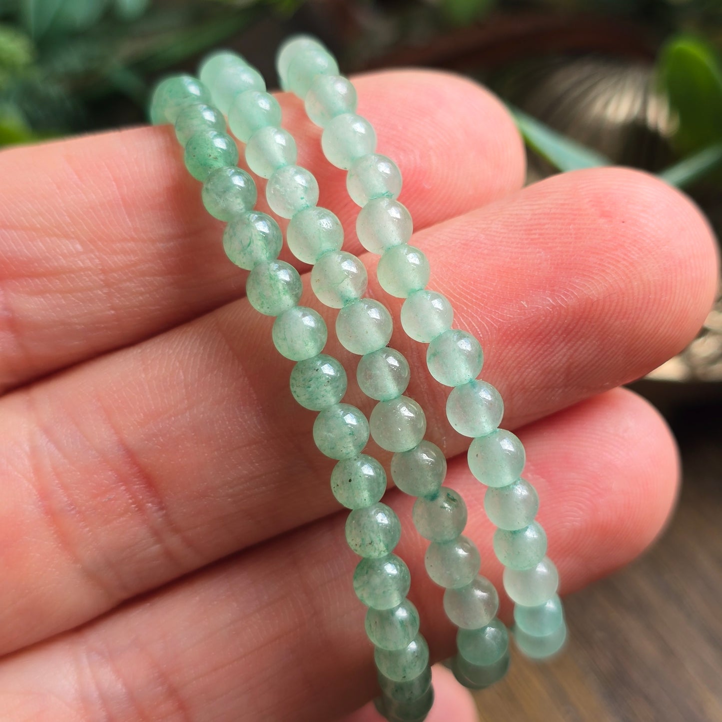 Bracelet enfant en Aventurine verte - 4mm