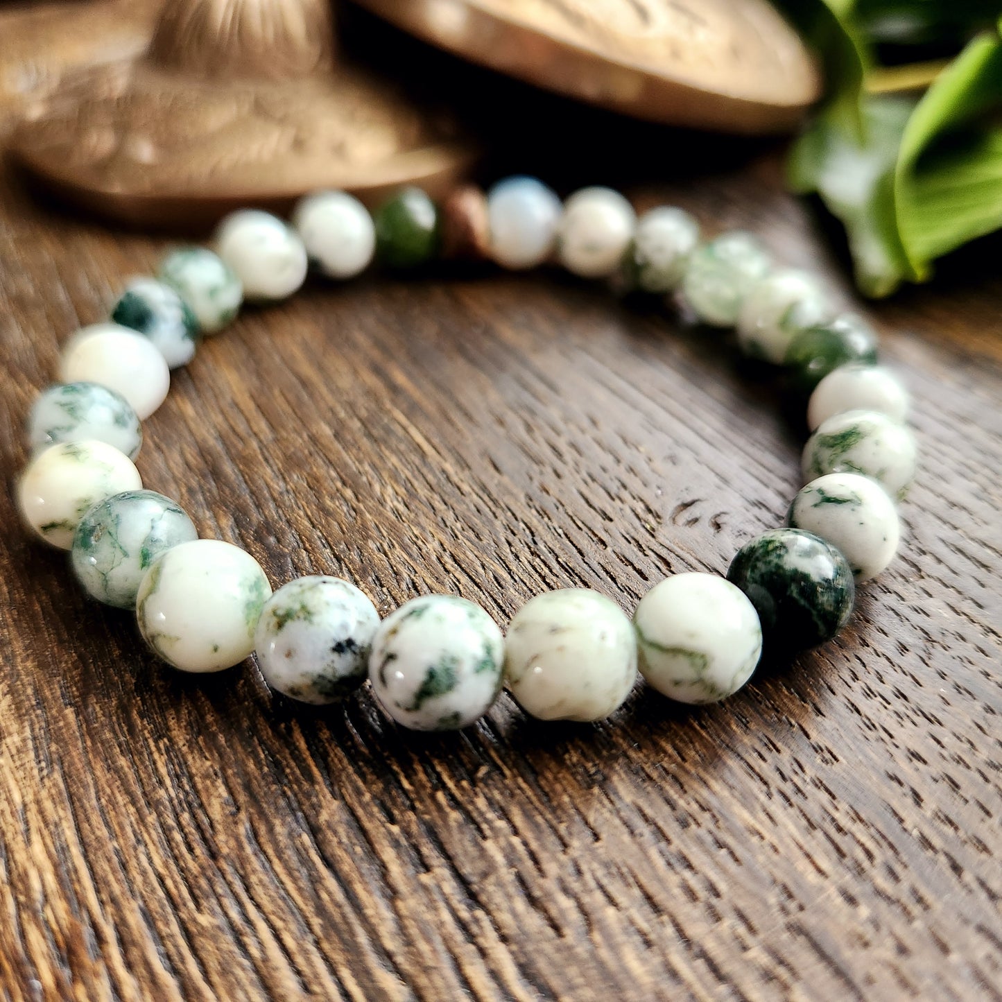 Bracelet en Agate arbre - 8mm