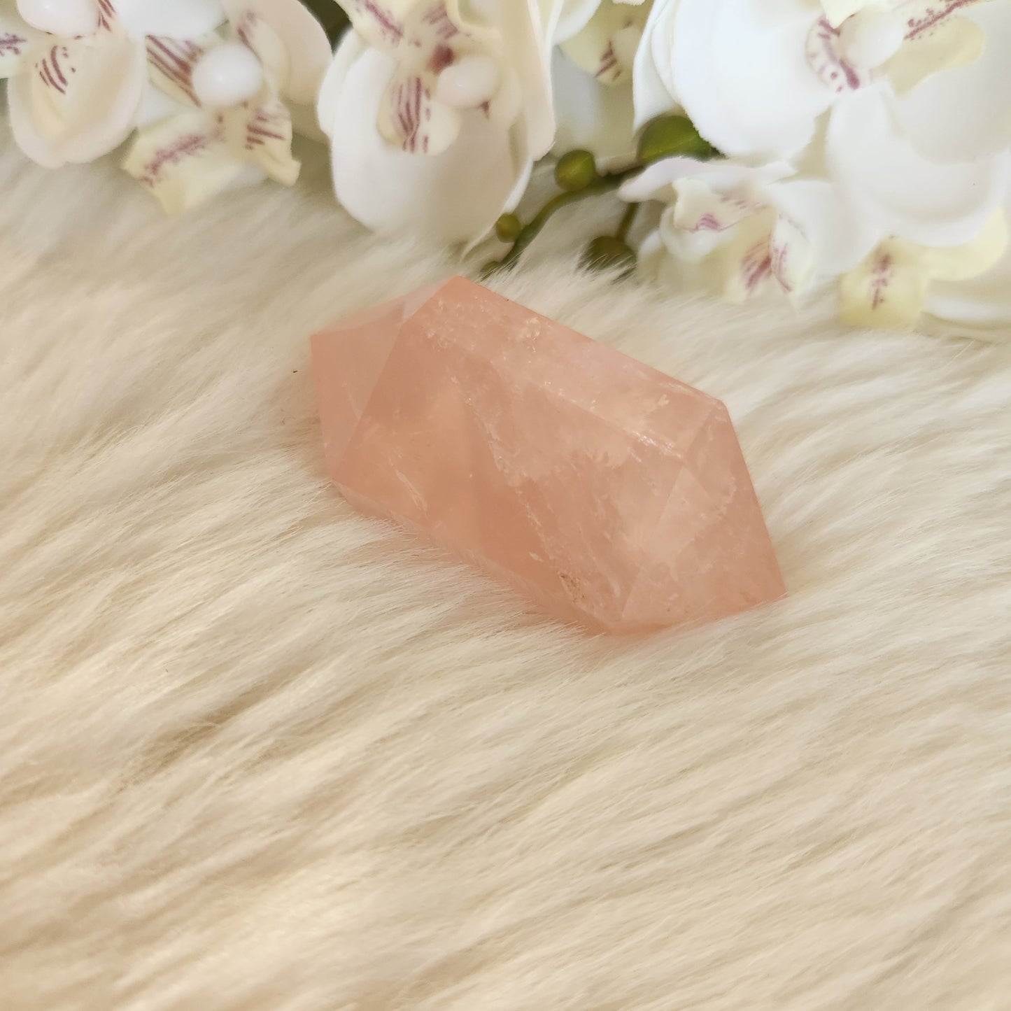 Double pointe en Quartz Rose - n°3