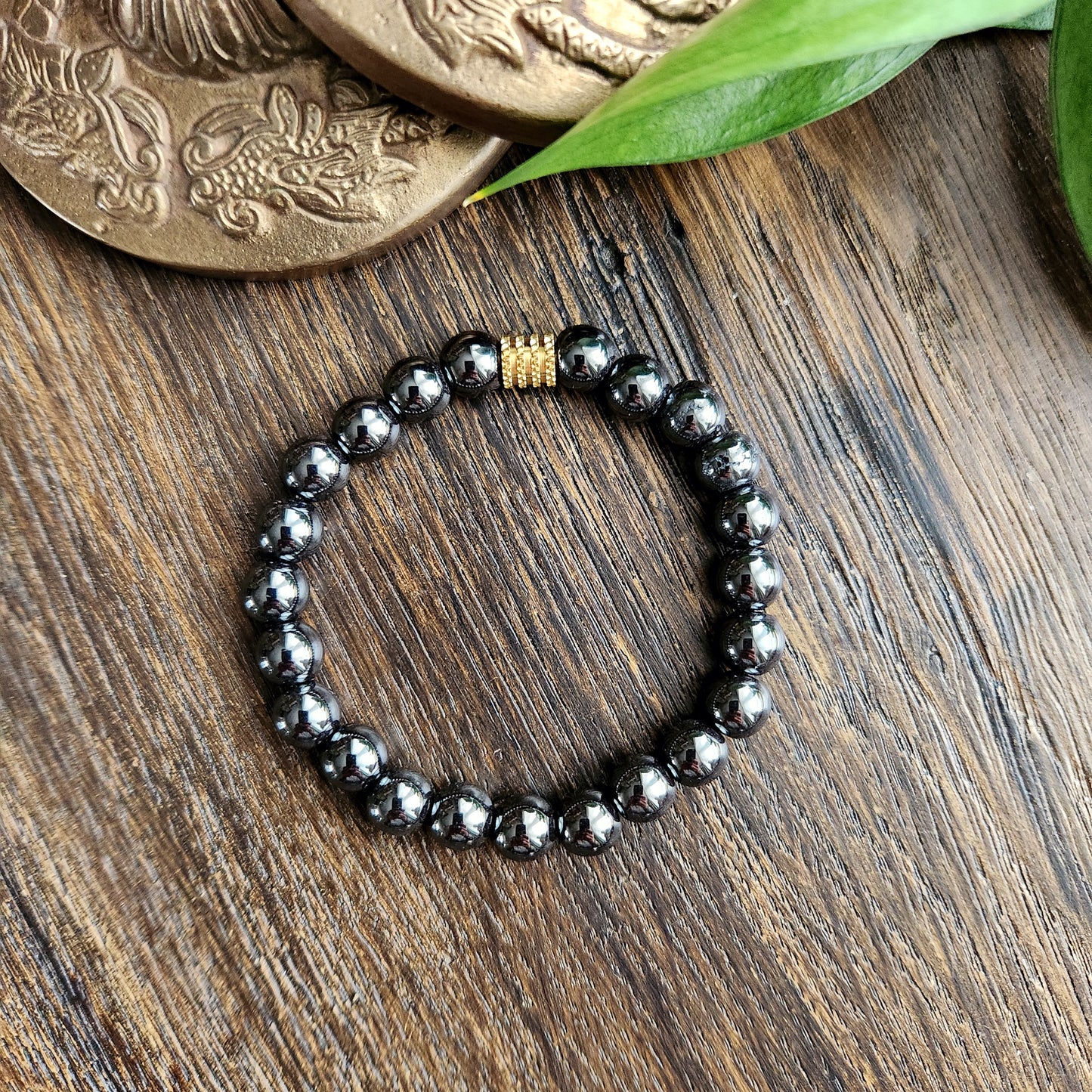 Bracelet en Hématite - 8mm