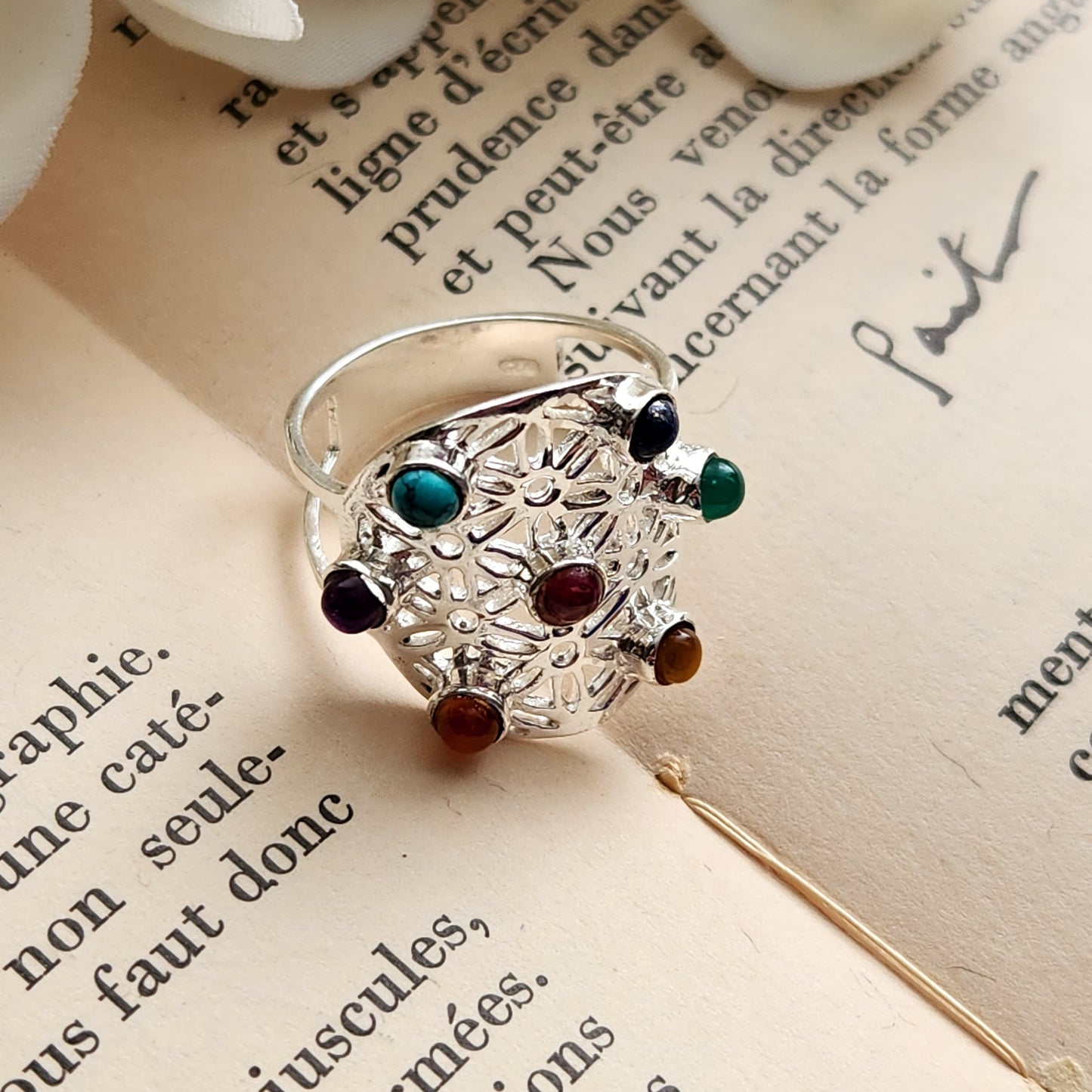 Bague 7 chakras - Argent 925