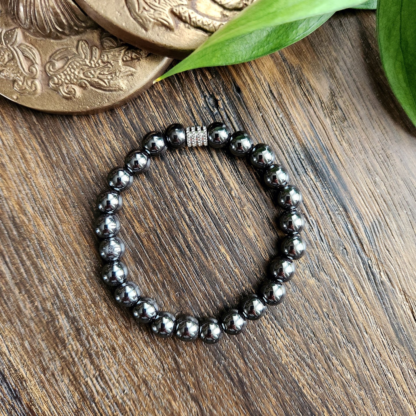 Bracelet en Hématite - 8mm