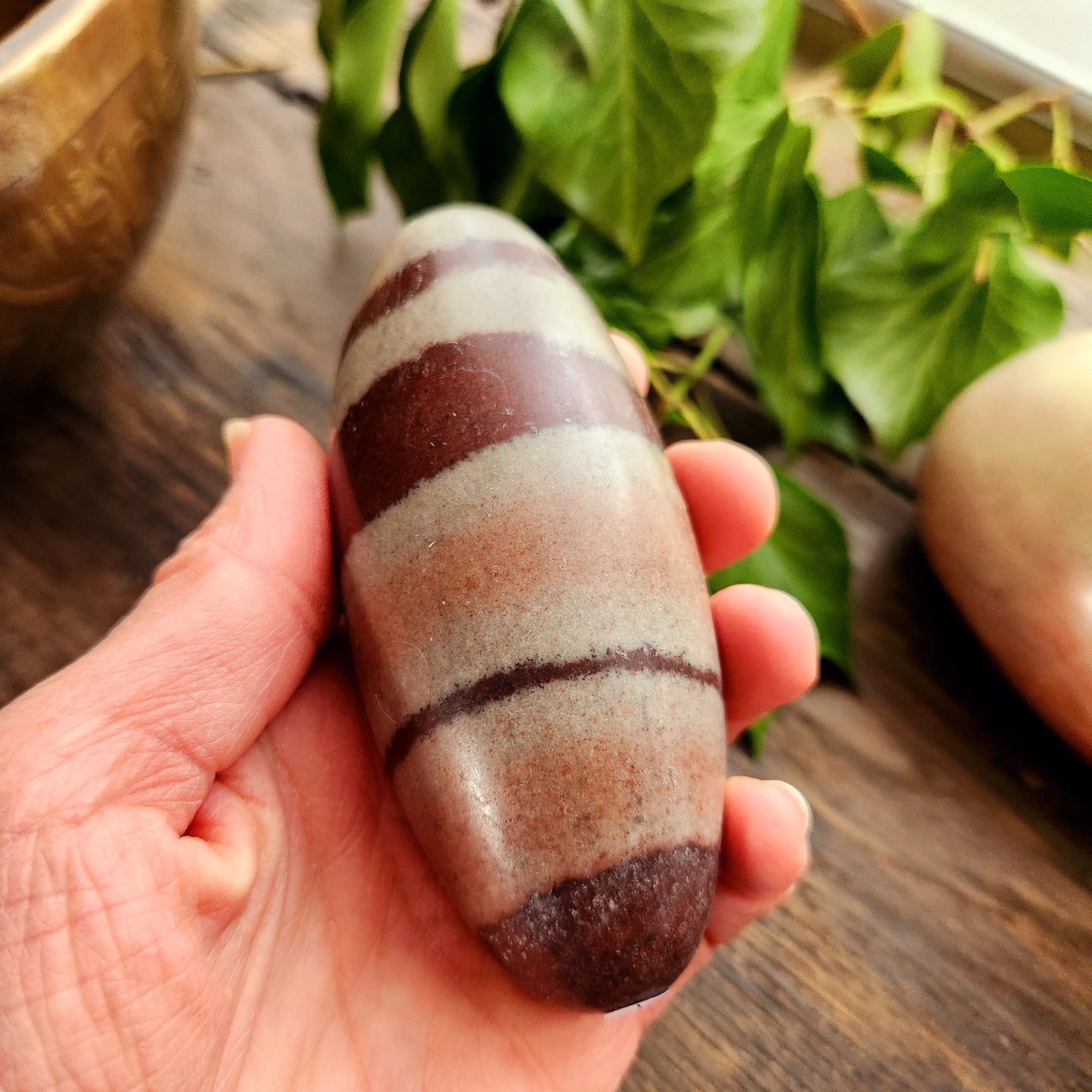 Shiva Lingam Marron - Moyen - n°1