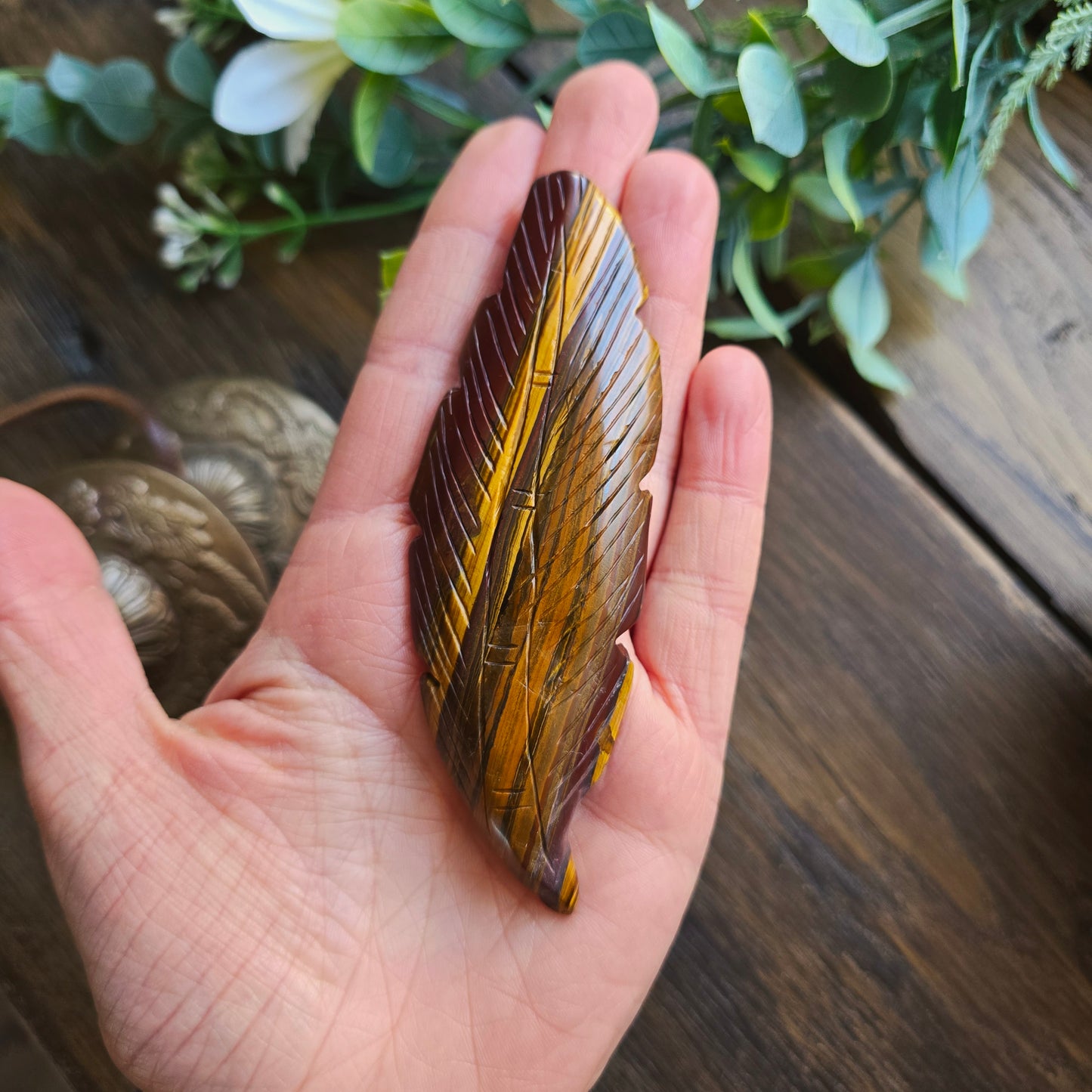 Plume en Œil de tigre - n°4