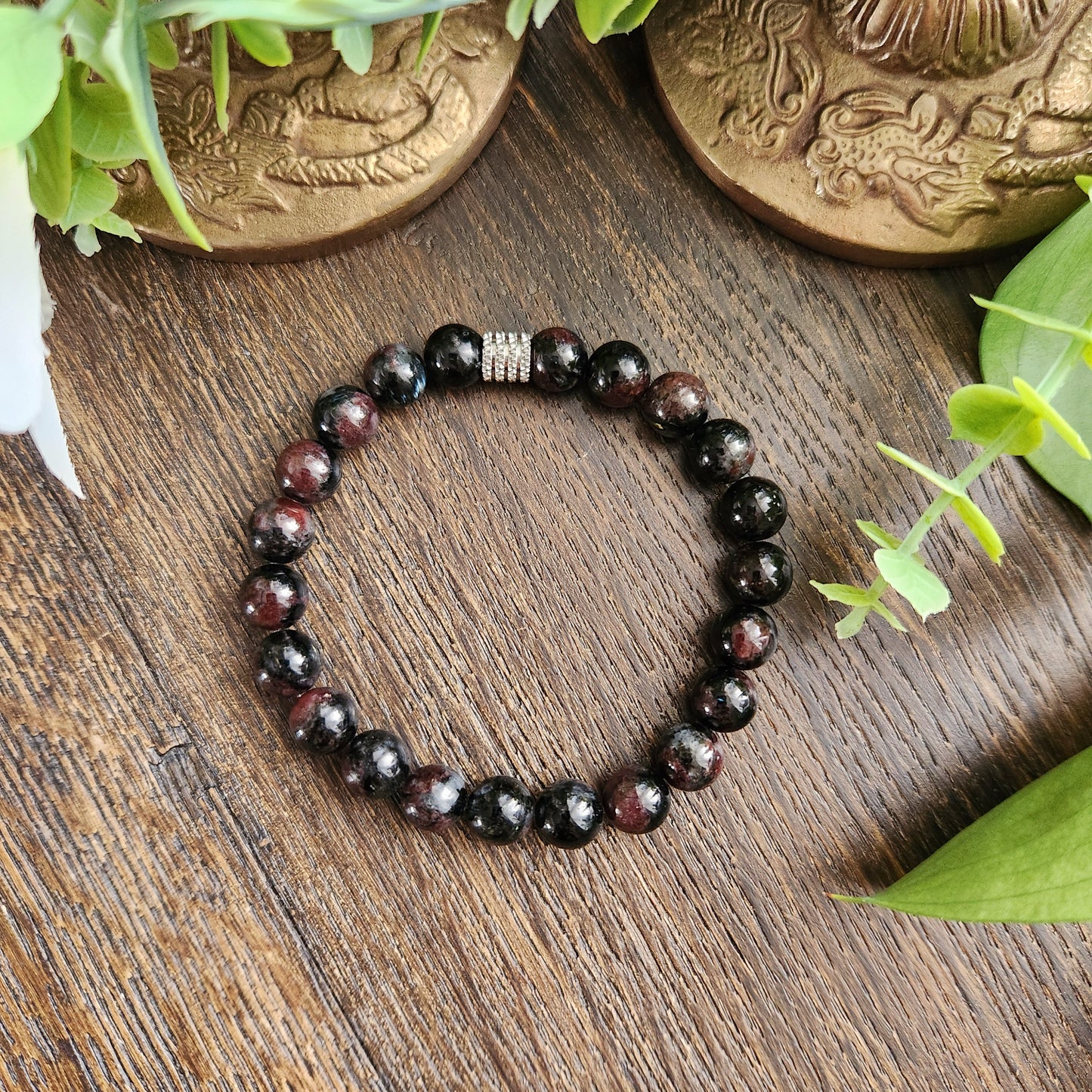 Bracelet en Grenat - 8mm