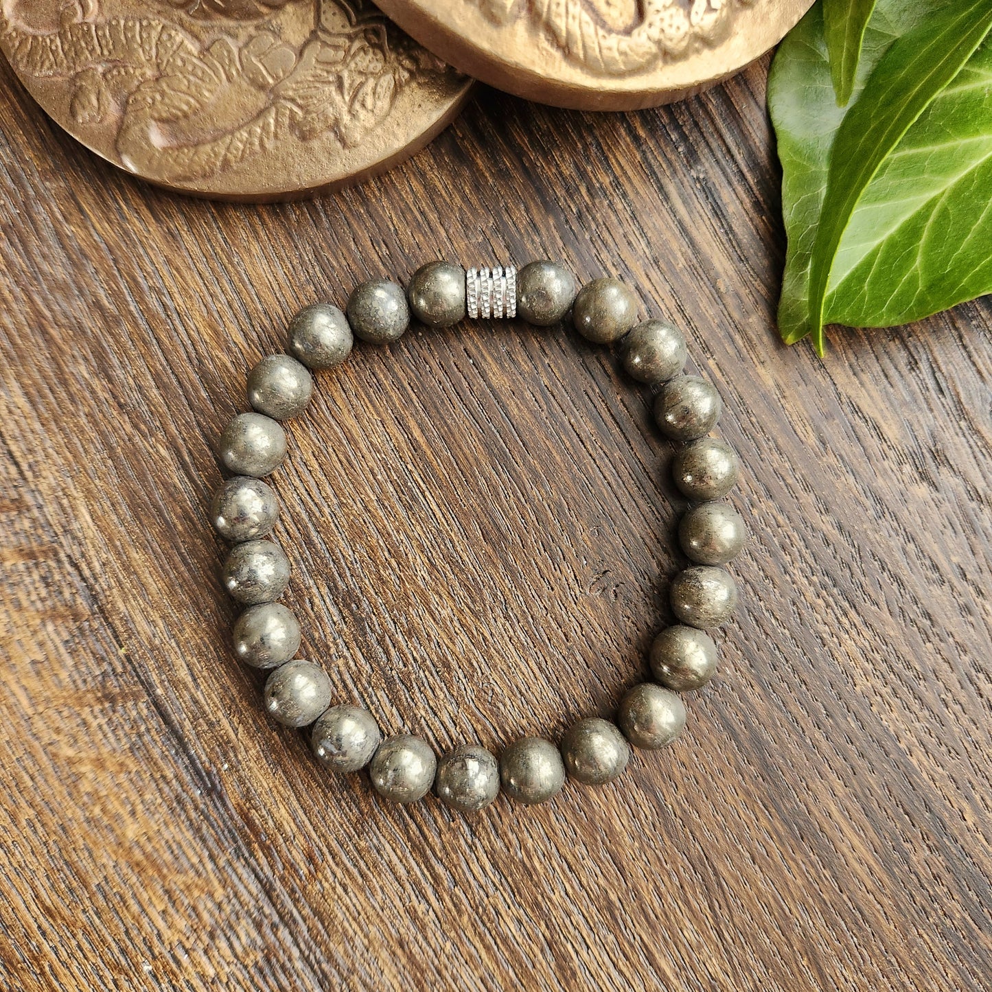 Bracelet en Pyrite - 8mm