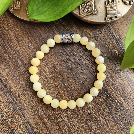 Bracelet en Calcite orange - 8mm