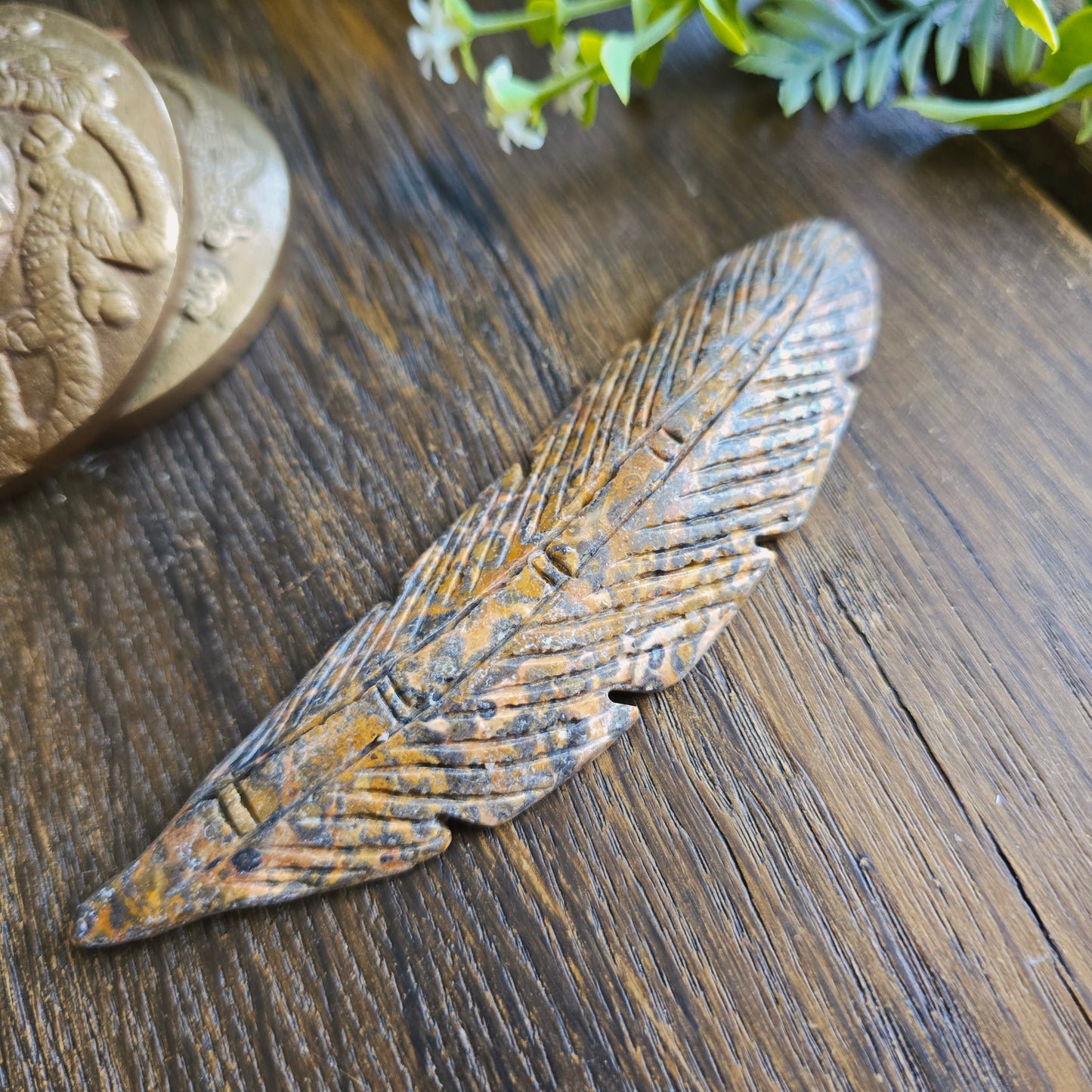 Plume en Jaspe léopard - n°2