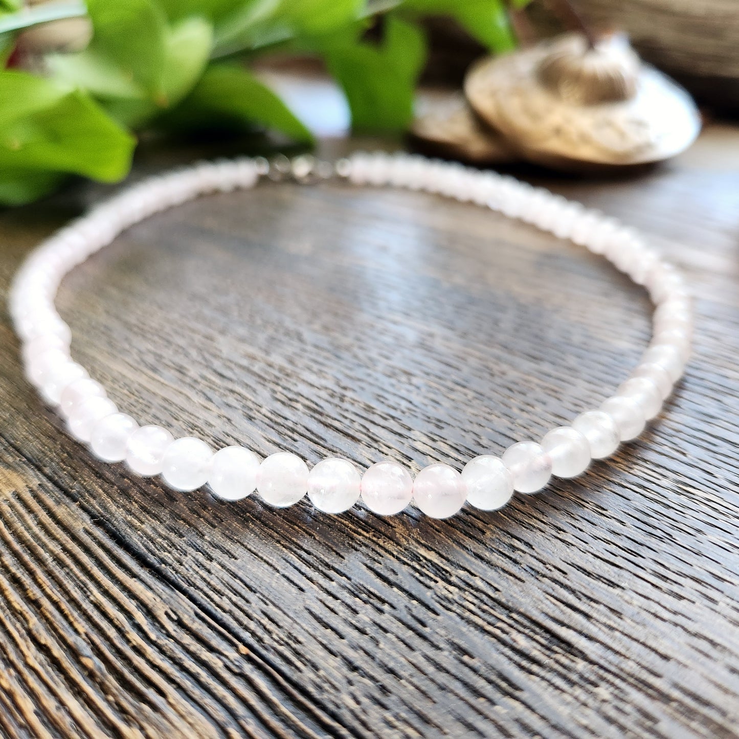 Collier en Quartz Rose