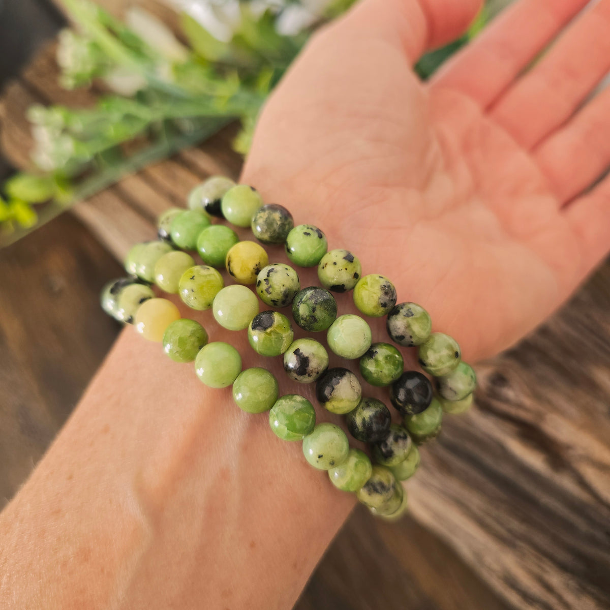 Bracelet en Chrysoprase - 8mm