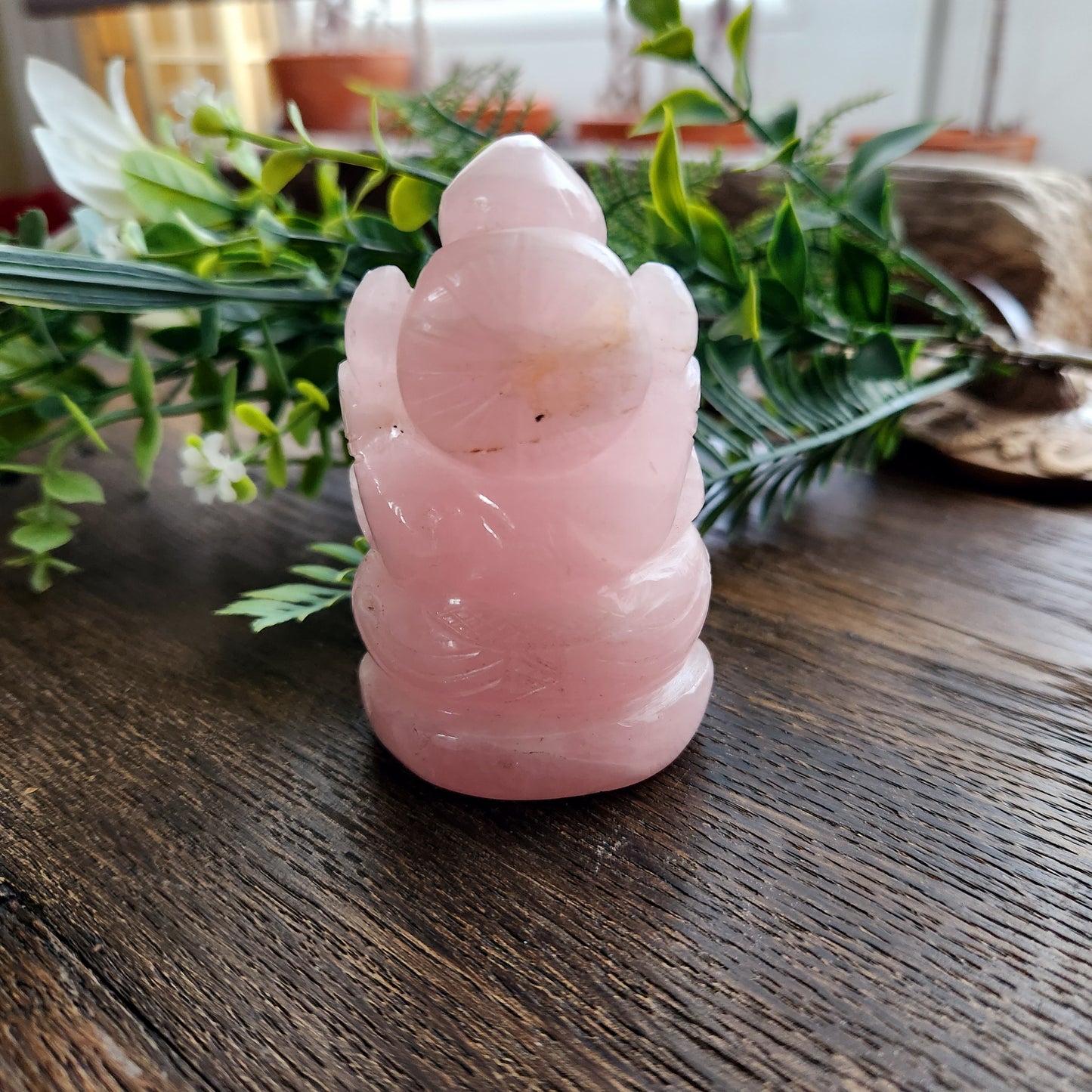Ganesh en Quartz Rose
