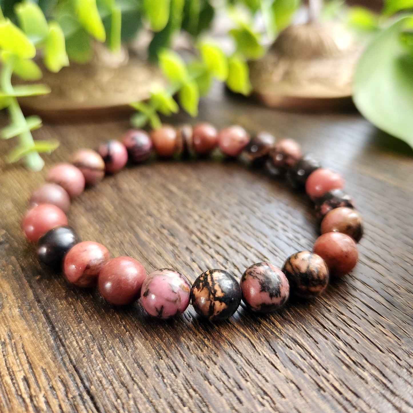 Bracelet en Rhodonite - 8mm