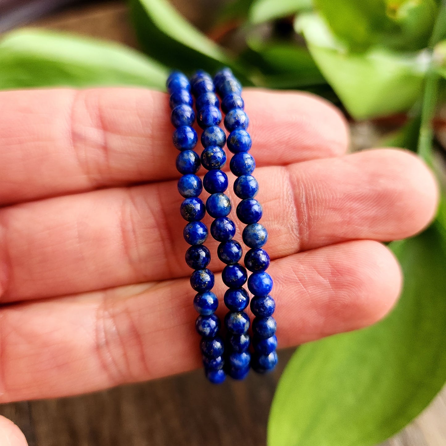 Bracelet en Lapis Lazuli - 4mm