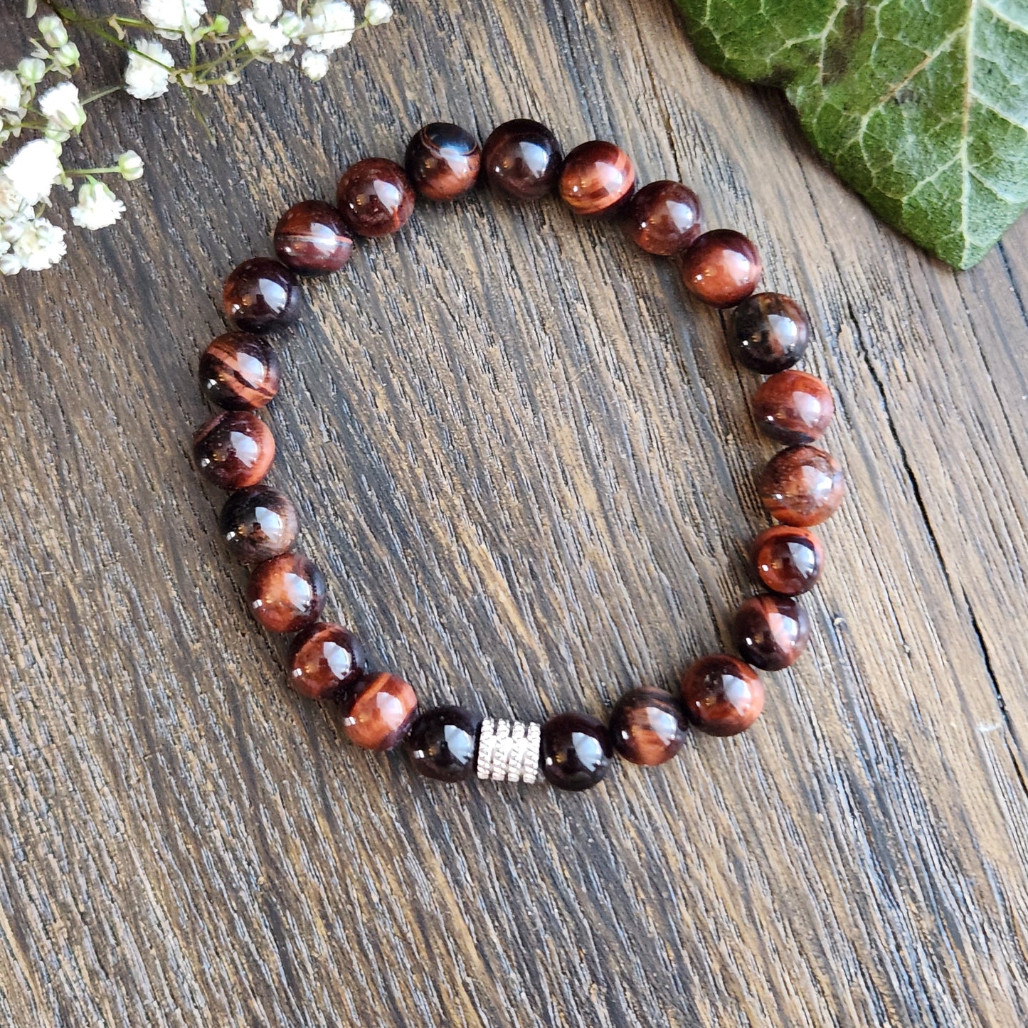 Bracelet en Œil de Taureau - 8mm