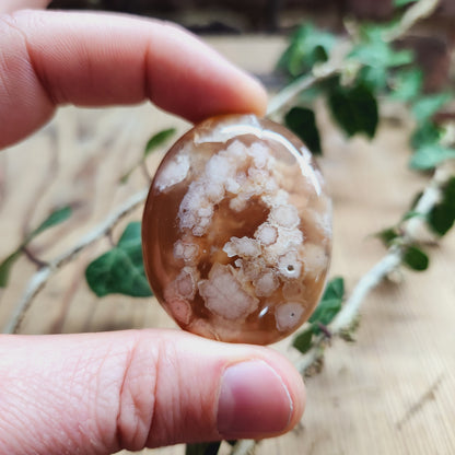 Galet en Agate Fleur - n°1