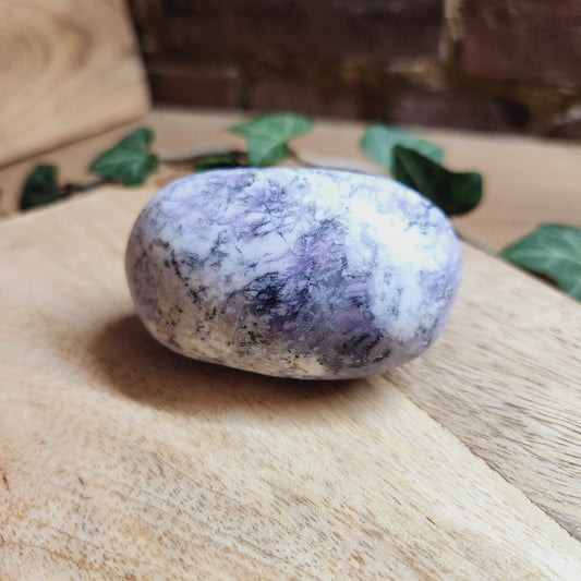 Galet en Agate Dendritique violette - n°1