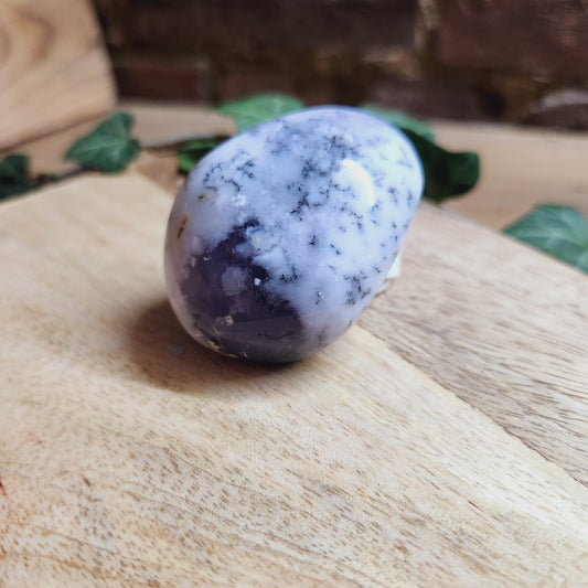 Galet en Agate Dendritique violette - n°2