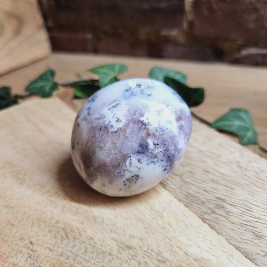 Galet en Agate Dendritique violette - n°3