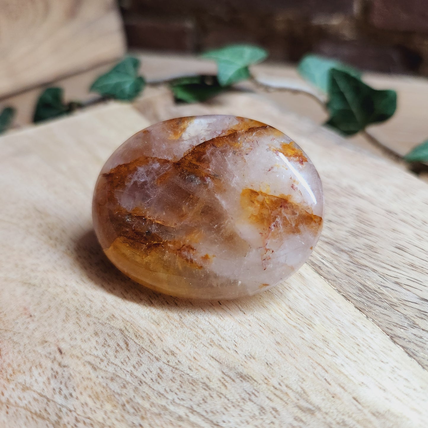 Galet en Quartz Hématoïde - n°1