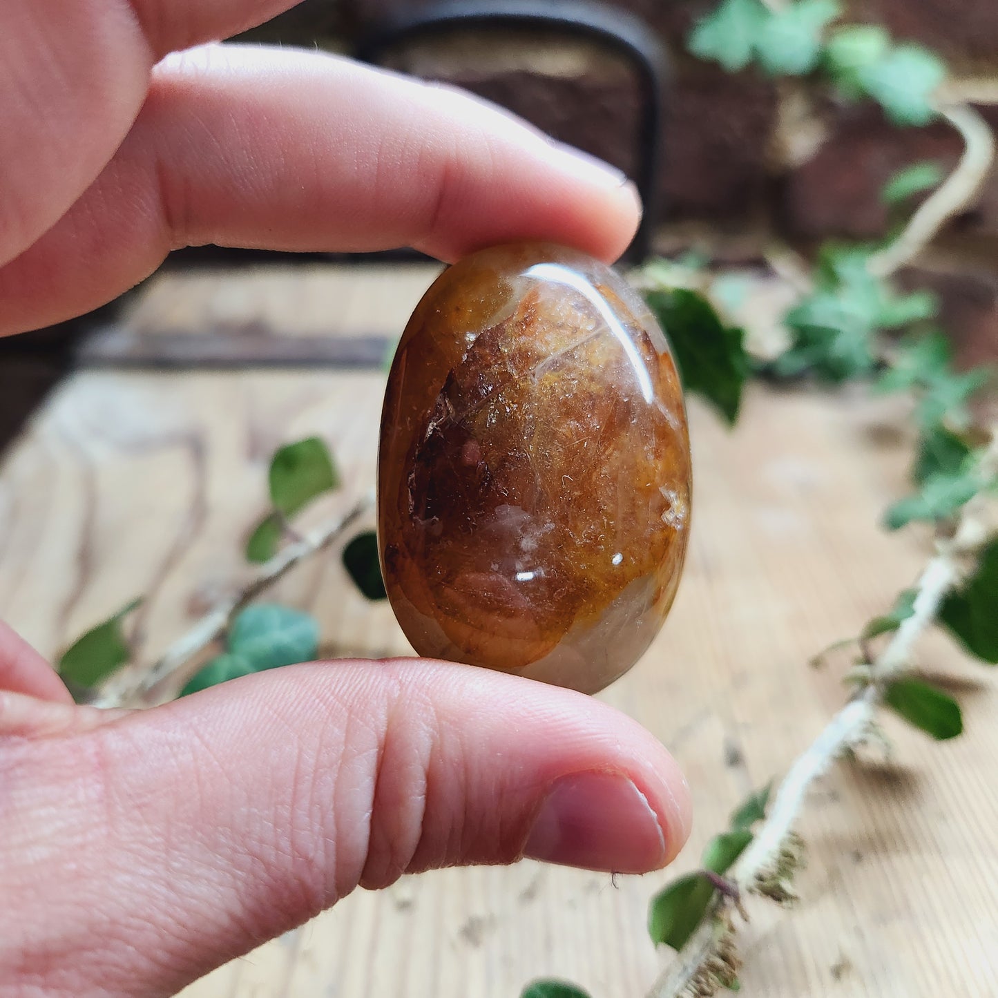 Galet en Quartz Hématoïde - n°3