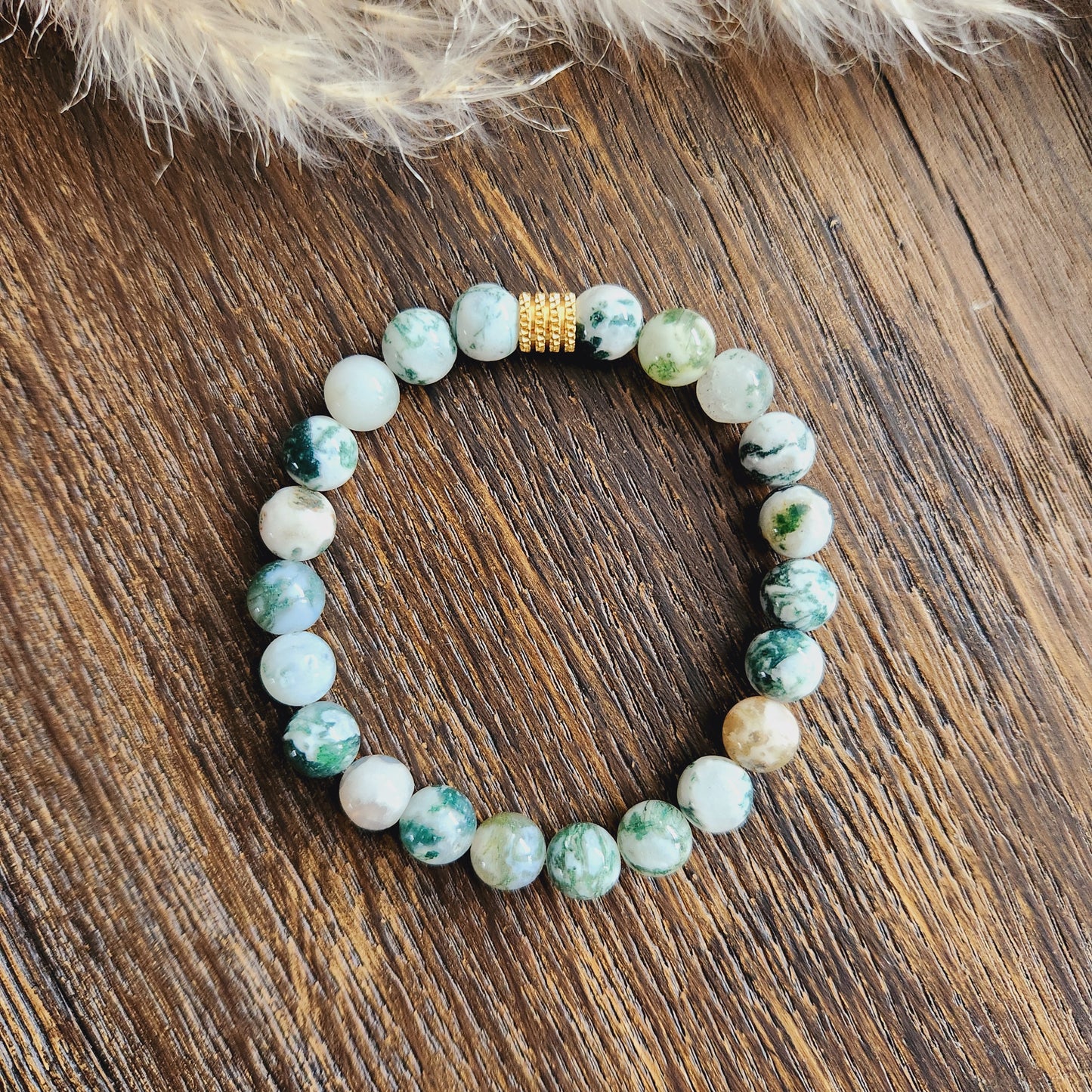 Bracelet en Agate arbre - 8mm