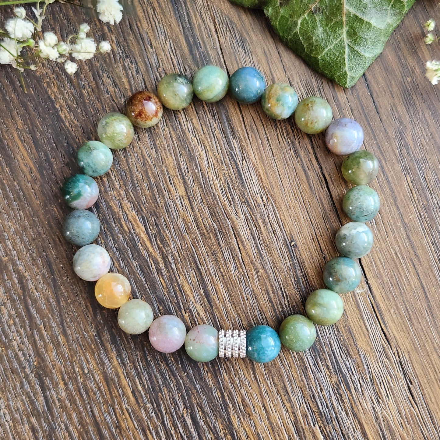 Bracelet en Agate Indienne - 8mm