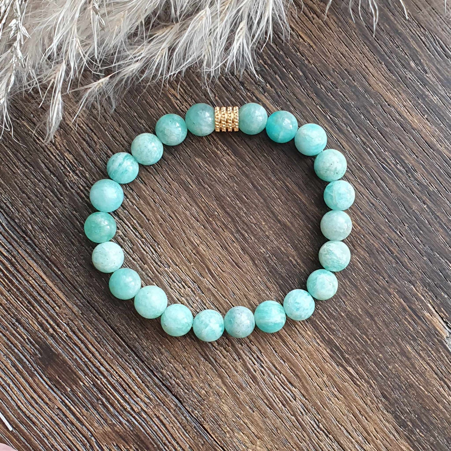 Bracelet en Amazonite du Brésil - 8mm