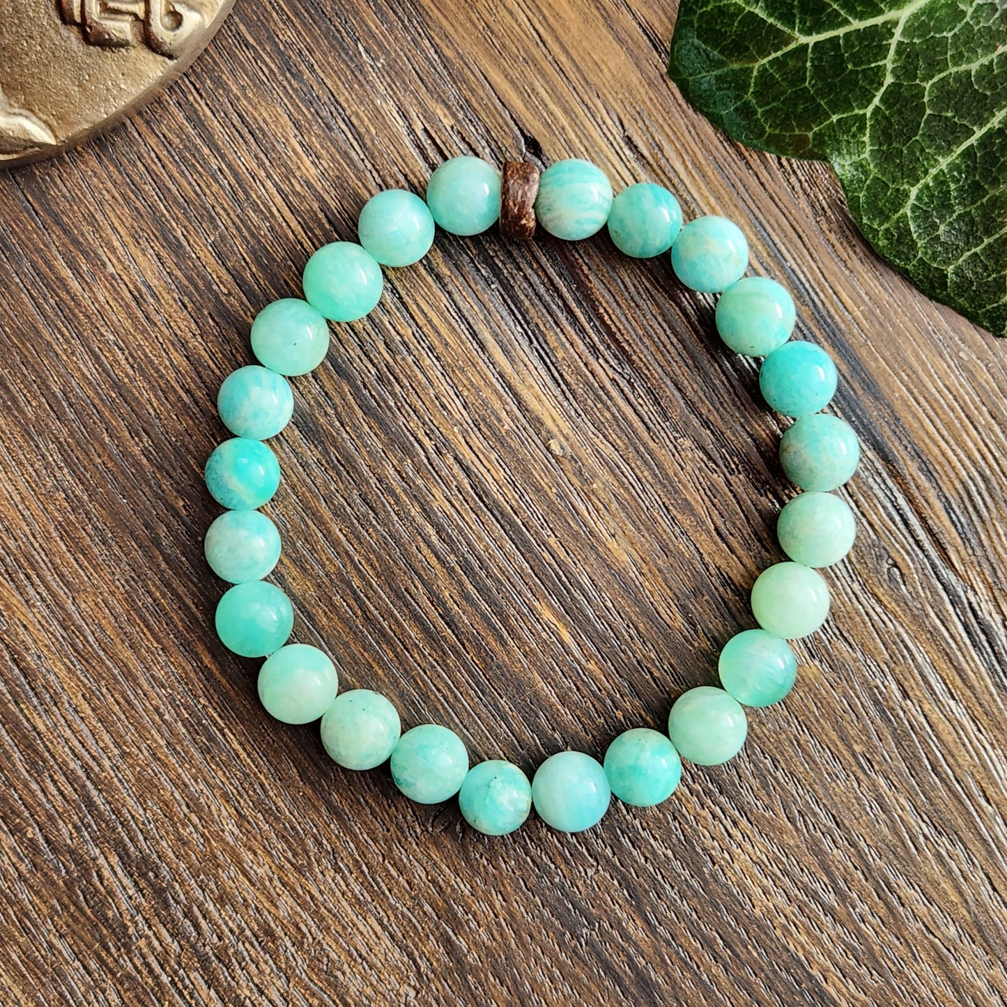 Bracelet en Amazonite du Brésil - 8mm