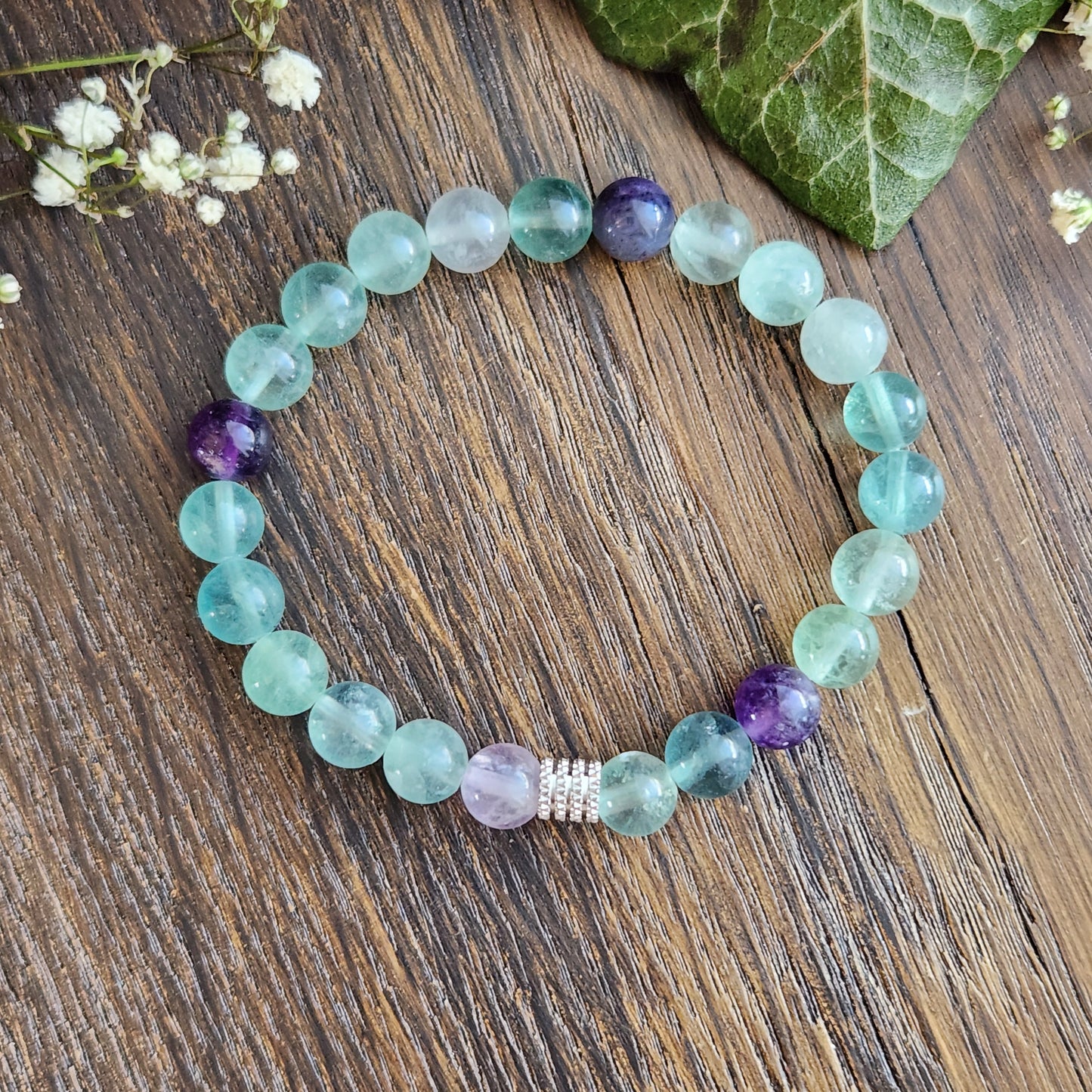 Bracelet en Fluorite - 8mm