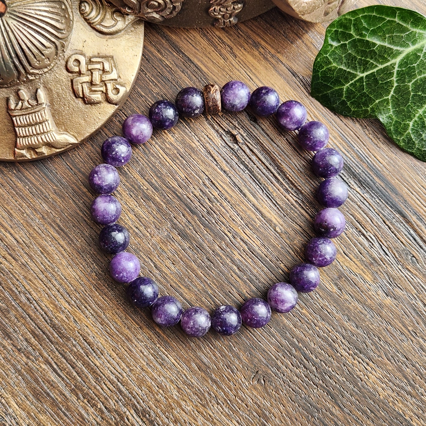 Bracelet en Lépidolite - 8mm