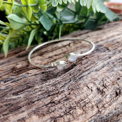 Jonc en Pierre de lune - Argent 925