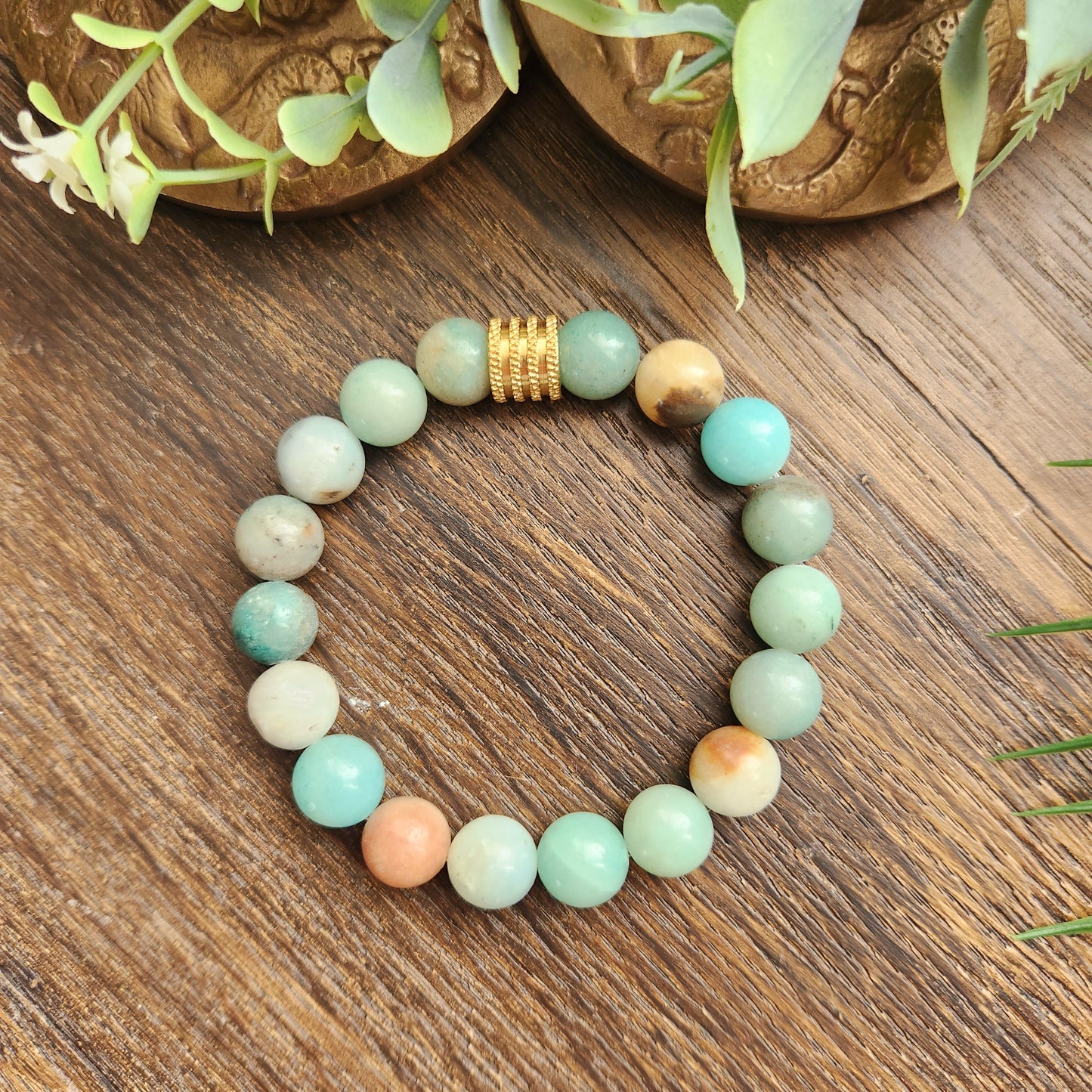 Bracelet en Amazonite - 10mm