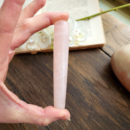 Bâton de massage en Quartz rose