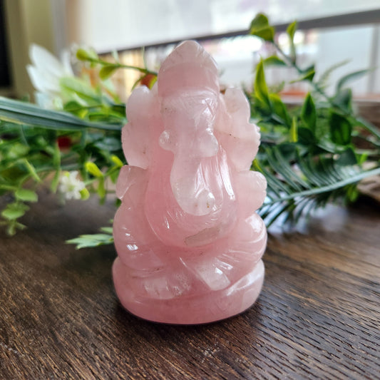 Ganesh en Quartz Rose