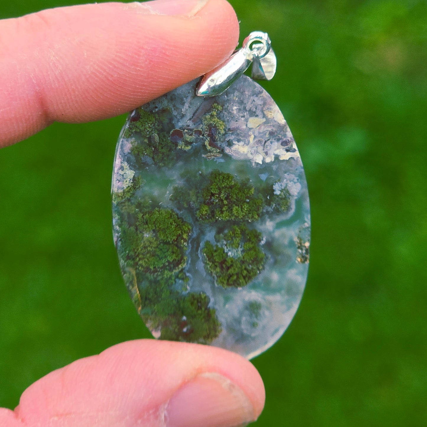 Pendentif en Agate mousse - n°5