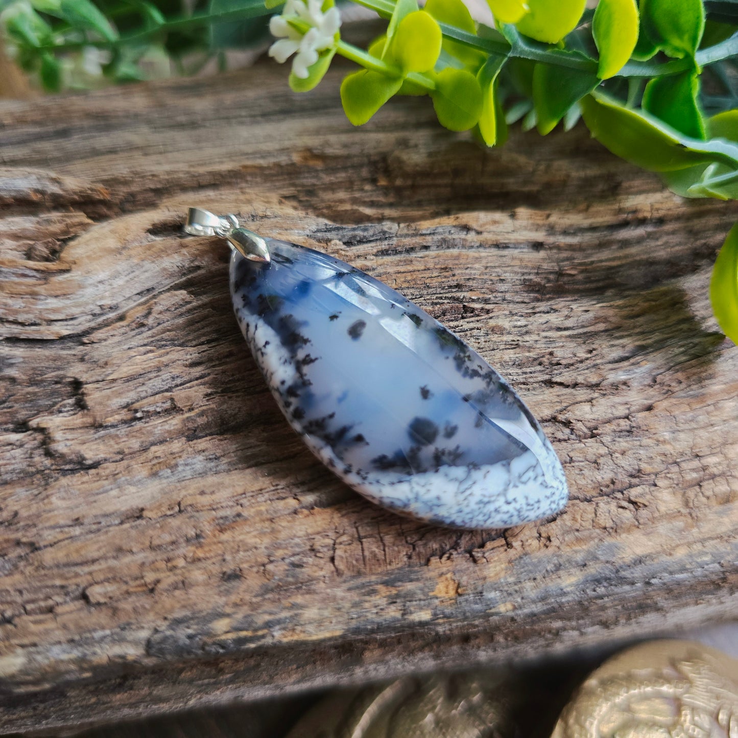 Pendentif en Agate dendritique - n°3